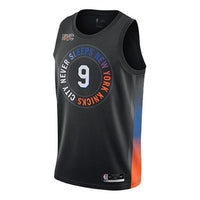 Nike Sports Breathable Basketball Jersey SW Fan Edition New York Knicks 9 Black CN1749-013