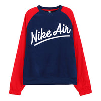 Nike AS Men's Sportswear Air Crew MX SSNL Blue VOID 'Red Blue' BV5188-492