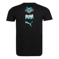 PUMA Graphic T-Shirt 'Black Blue White' 596037-51