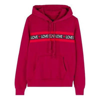 (WMNS) Converse Love the Progress Print Hoodie 'Red' 10017330-A02