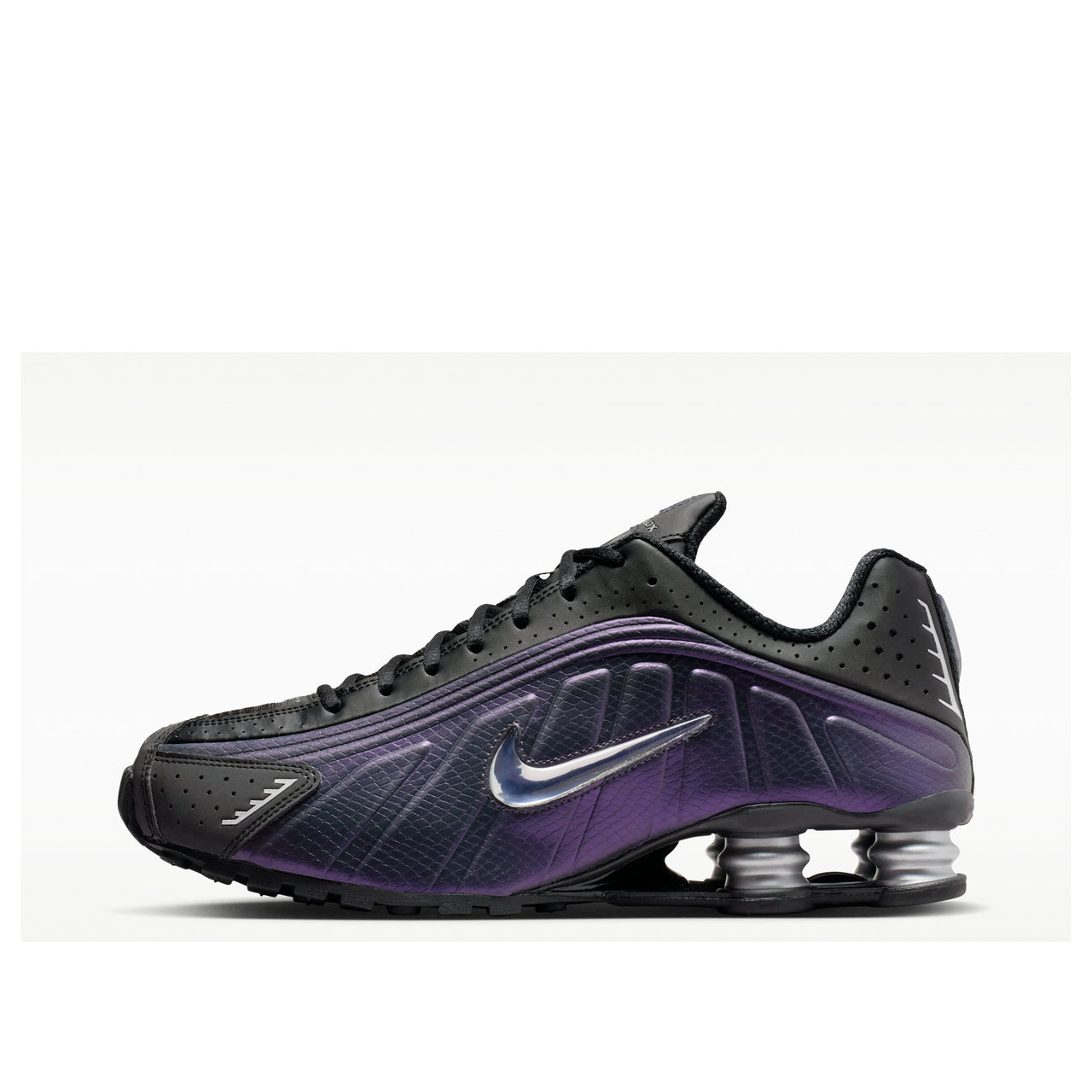 Nike Shox R4 'Black Metallic Silver Purple Dynasty' IO4546-002