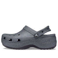 (WMNS) Crocs Classic Platform Glitter II Clog 'Black' 207770-001