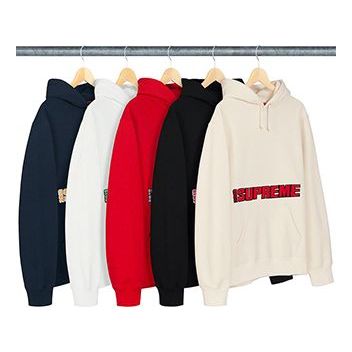Supreme SS19 Blockbuster Hooded Sweatshirt White SUP-SS19-647