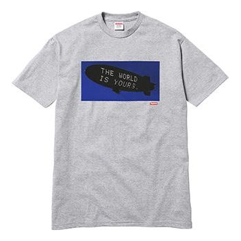 Supreme FW17 Scarface Blimp Heather Grey Tee SS18-0237