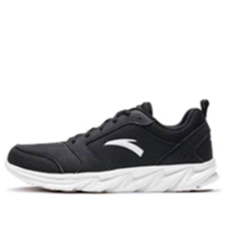 ANTA Running Series Sneakers Leather 'Black White' 91815522-6