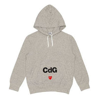 (WMNS) COMME des GARCONS PLAY x CDG Logo Drawstring Hoodie 'Grey' AE-T103-051-1