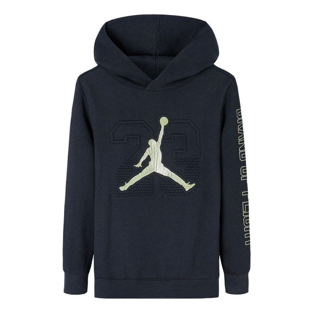 (GS) Air Jordan Jumpman Basketball Hoodie 'Navy White' JD2042089GS-001