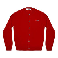(WMNS) COMME des GARCONS PLAY Cardigan Double Emblem 'Red' AZ-N057-051-5