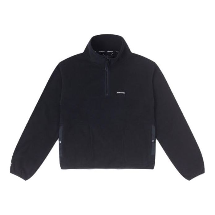 (WMNS) Converse Counter Climate Polar Fleece Half-Zip Popover 'Black' 10025677-A01