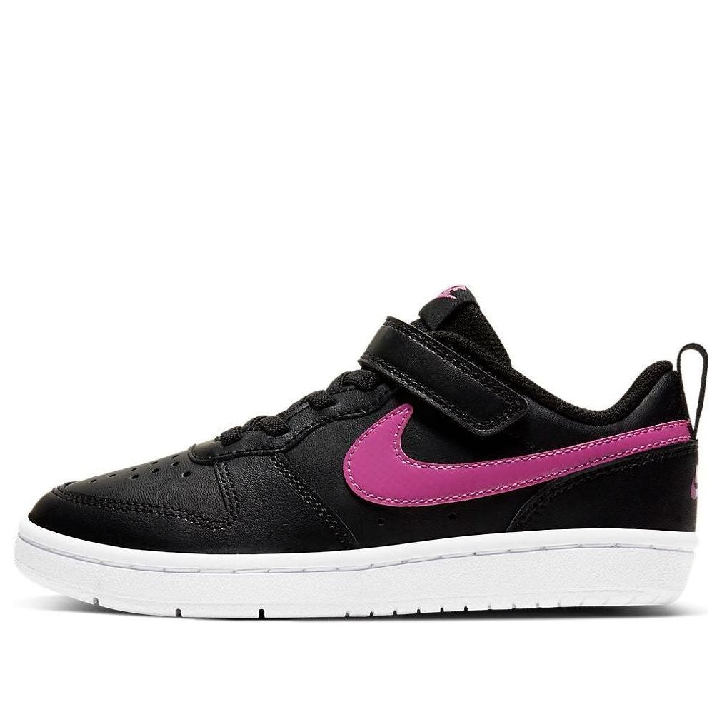 (PS) Nike Court Borough 2 Low-Top Sneakers Black/Purple BQ5451-003