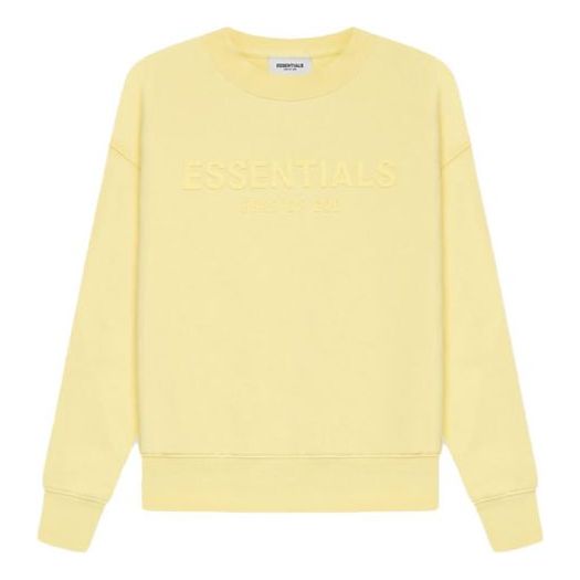 (GS) Fear of God Essentials SS21 Pullover Crewneck Yellow/Lemonade FOG-SS21-519