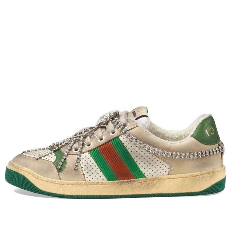 (WMNS) Gucci Screener Sports Shoe 'White Green' 570903-0YI20-9582
