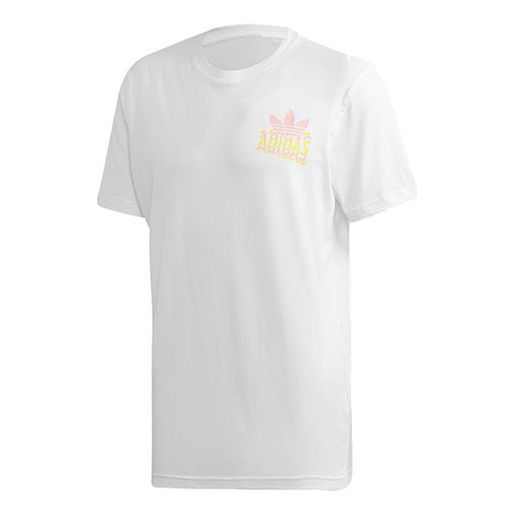 adidas originals MULTI FADE SP T Sports Short Sleeve White FM3379