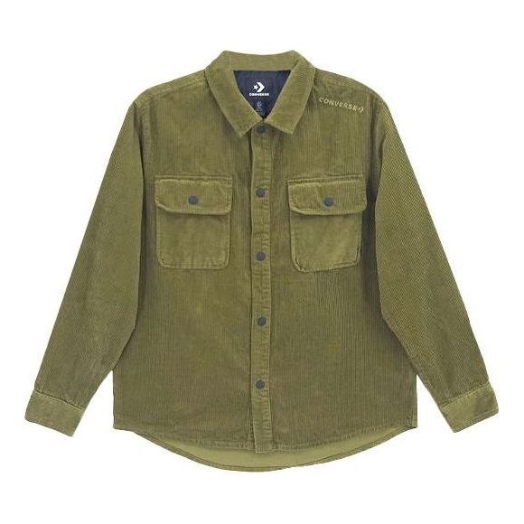 Converse Overhead Shirt Jacket 'Olive Green' 10019954-A11