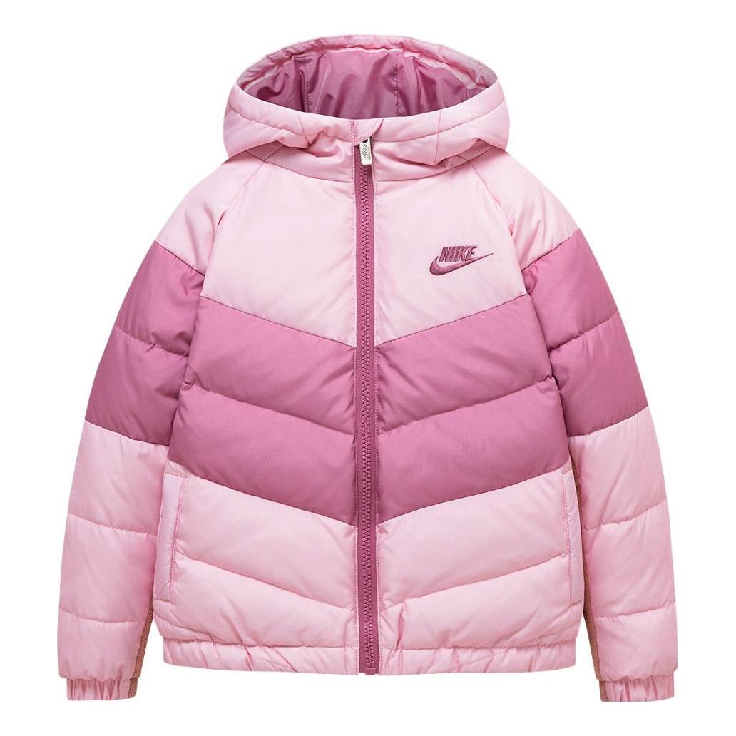 (GS) Nike Sportswear Synthetic Fill Hooded Jacket 'Pink' NY2232145GS-003