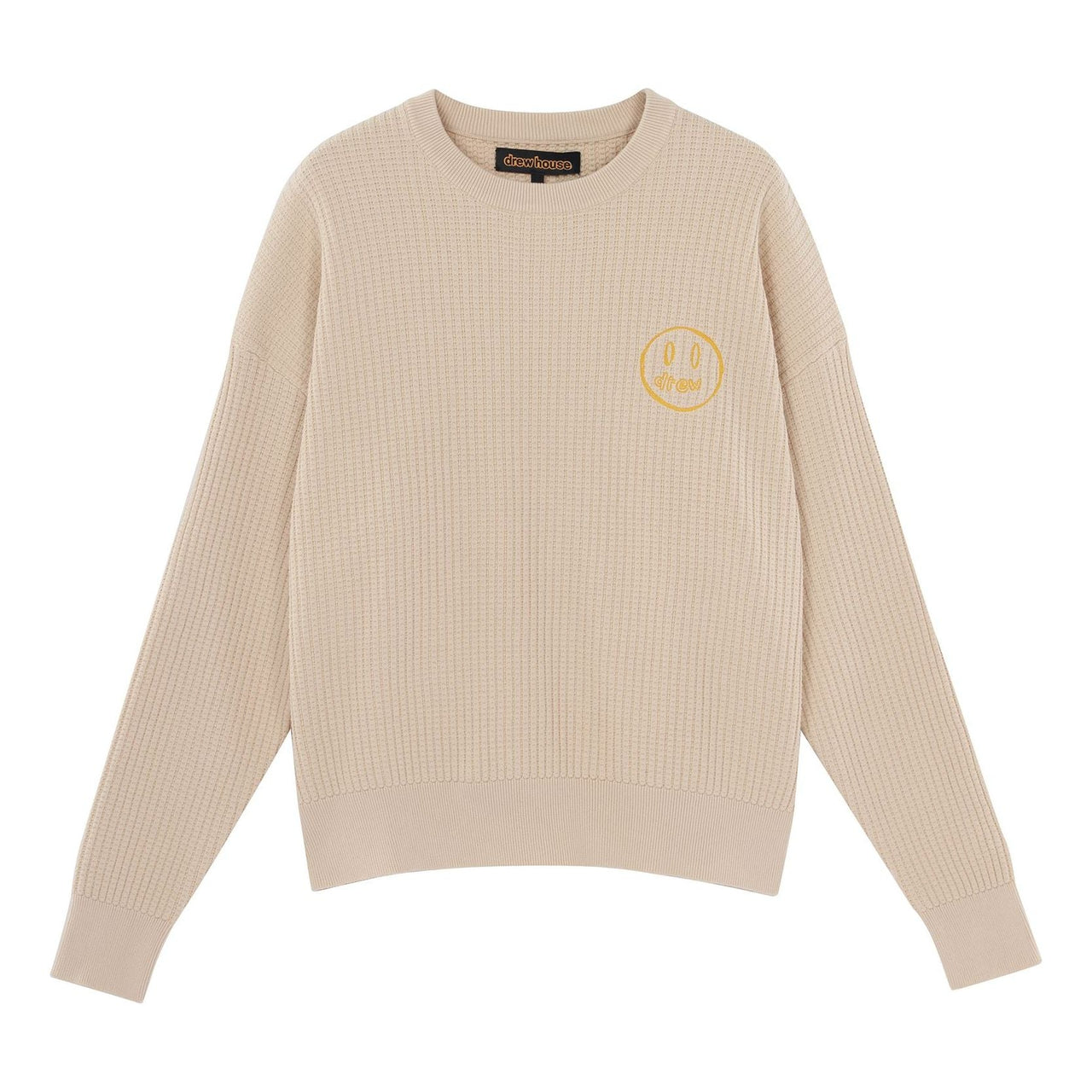 Drew House Mascot Waffle Sweater 'Cream' DR-FW21-060