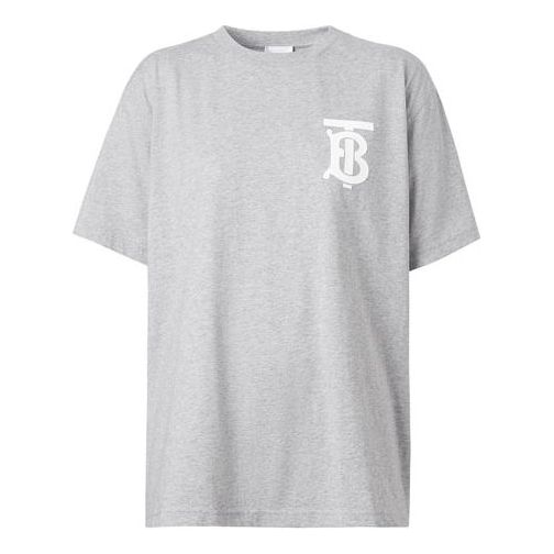 (WMNS) Burberry SS20 TB Printing Cotton Female Grey 8031310