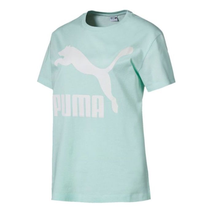 (WMNS) PUMA Casual Round Neck Short Sleeve Light Blue 579406-34