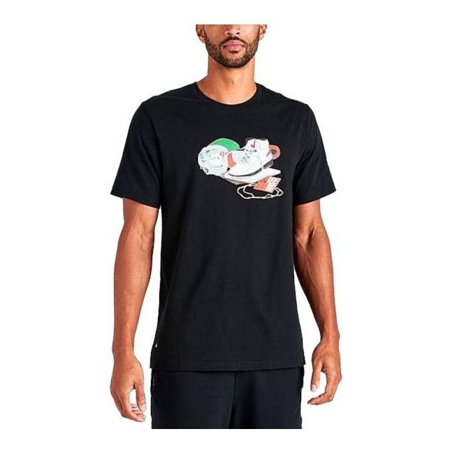 Air Jordan Flight Artist Series By Jacob Rochester T-shirt 'Black' DV1439-010