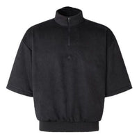 adidas Basketball Sueded 3/4 Half-Zip Sweatshirt 'Grey' IN7711