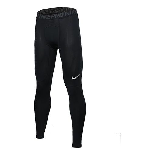 بنطال رياضي Nike Knit Tight Elastic جيد التهوية باللون الأسود 932451-010