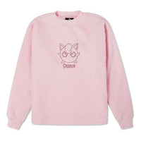 Converse x POKEMON Crossover Cartoon Embroidered Suede Round Neck Pullover Pink 10023902-660