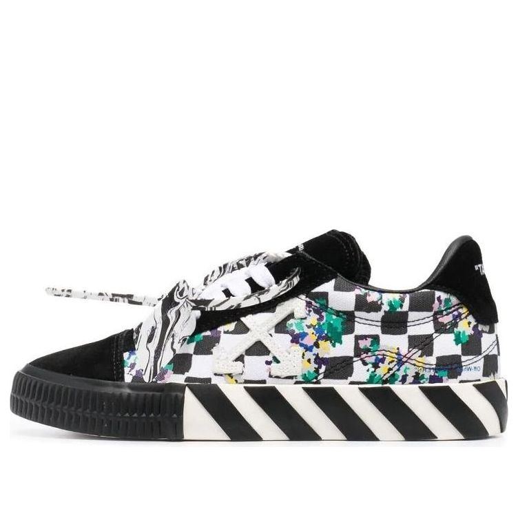 (WMNS) Off-White Vulcanised Low-top Sneakers Black/White OWIA178S21FAB0018410