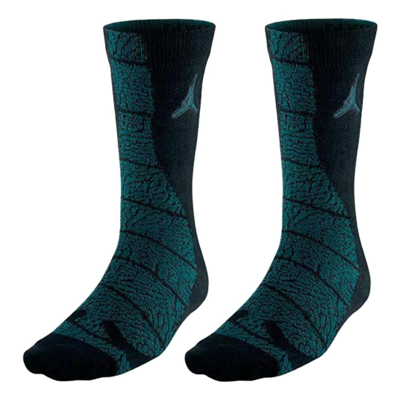 Air Jordan Elephant Print Crew Socks 'Green Black' 612850-321
