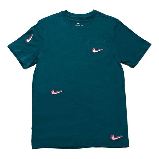 Nike SB Skateboard x Parra Pocket T-Shirt Midnight Turq Tee Green BV7056-347