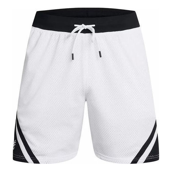 Under Armour Curry Mesh Shorts 'White Black' 1384470-100