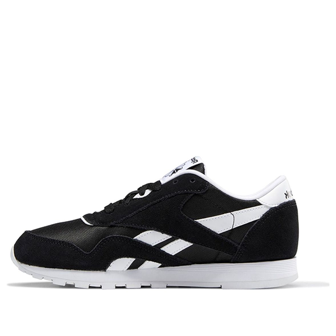 Kids Reebok classic nylon Running shoes 'Black White' J21506