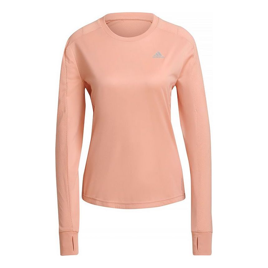 (WMNS) adidas Training Sports Running Long Sleeves Pink Red T-Shirt H31023