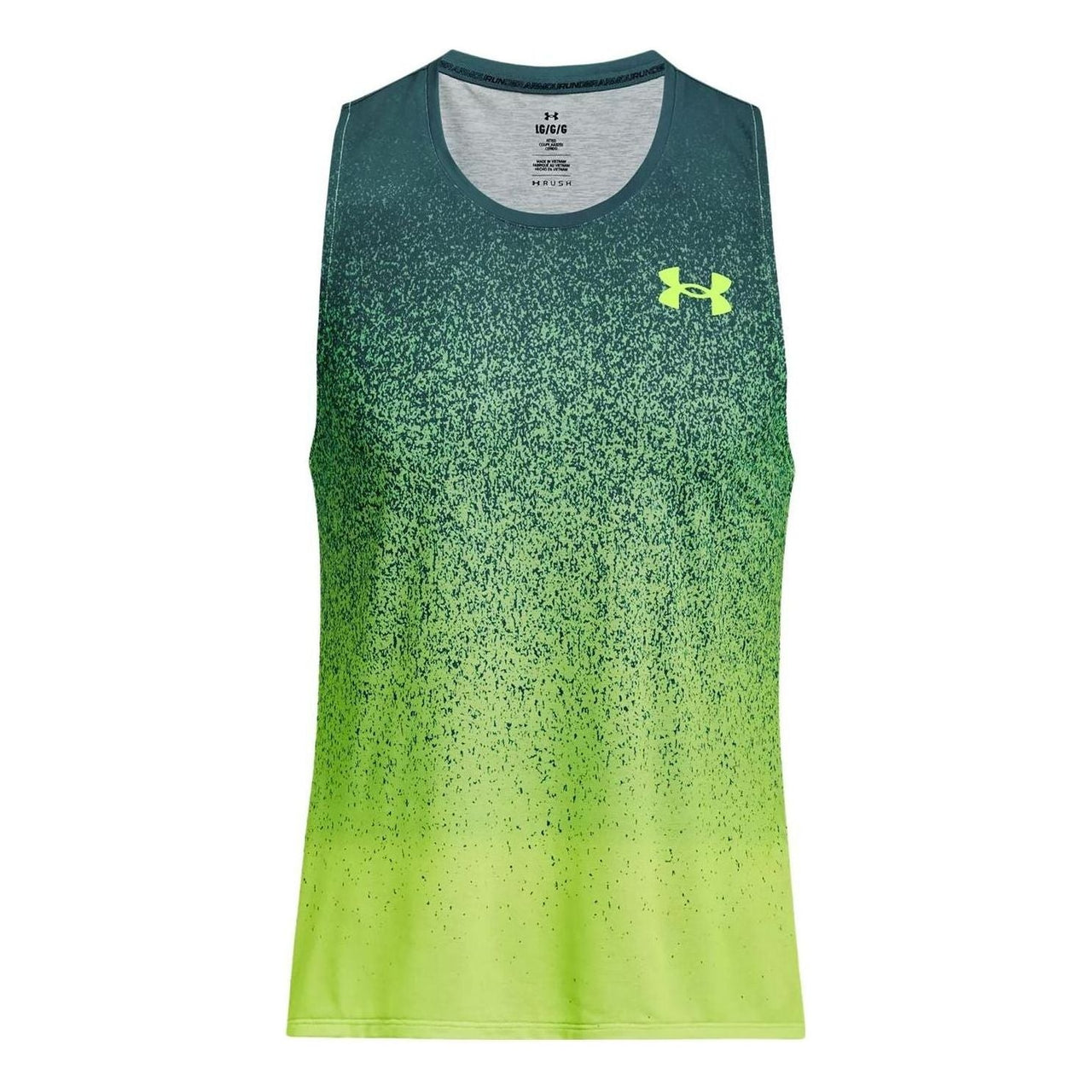 قميص تانك بشعار Under Armour Rush باللون الأخضر 1377314-722