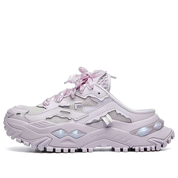 (WMNS) FILA FUSION Bianco Mule Shoes 'Purple' T12W231301FOH