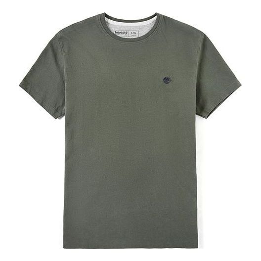 Men's Timberland Round Neck Outdoor Short Sleeve Green A1MH6A58