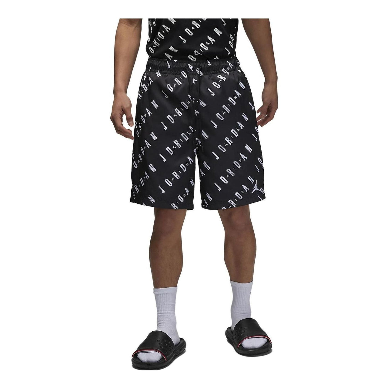 Air Jordan Essentials Poolside Shorts 'Black White' DX9674-010