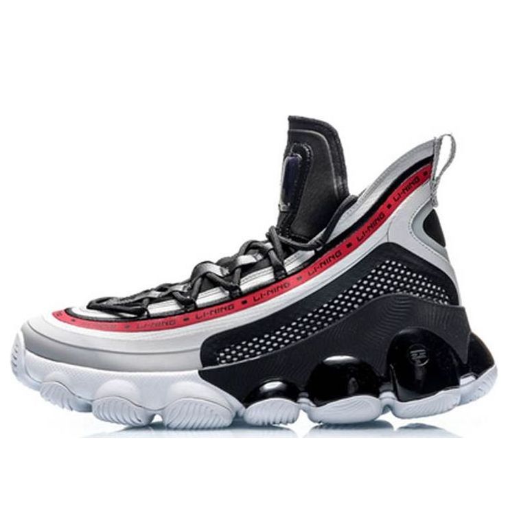 Li-Ning Classic Basketball Mid 'Black Red' AGBP127-5