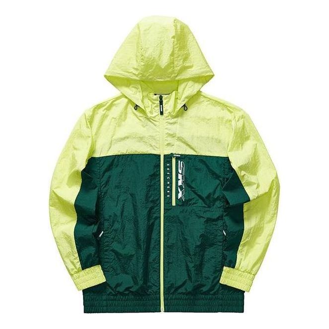 Skechers x SKX Hoodied Woven Jacket 'Green Yellow' L121M159-00XW
