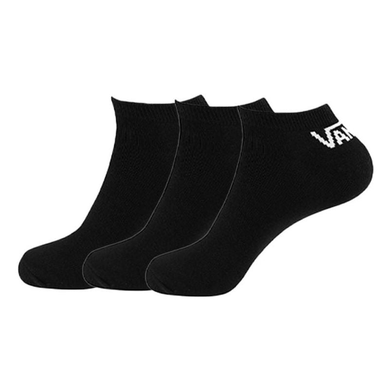 Vans Logo No Show Socks 3 Pack 'Black White' VN0A3QT3BLK