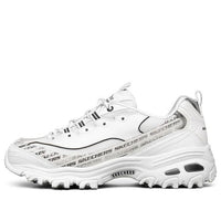 (WMNS) Skechers D'Lites 1.0 low Sneaker GS White/Black 149232-WBK