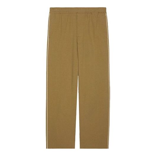 Men's Gucci Logo Alphabet Loose Casual Pants/Trousers Brown 625880-ZAEP7-2109