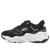 (WMNS) Skechers D'LITES 3.0 'Black White' 12958-BLK