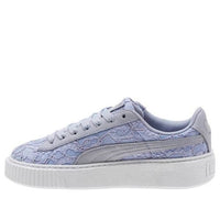 (WMNS) PUMA Basket Platform Fo Blue Lace Up 'Icelandic Blue' 364091-03