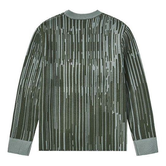 A-COLD-WALL* Abstract-stripe Jumper Sweaters 'Green' ACWMK074-DPINEG