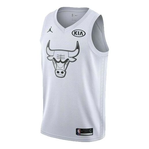 Air Jordan NBA 2018 All-Star Chicago Bulls 23 Jordan Retro Basketball Vest White 928874-113