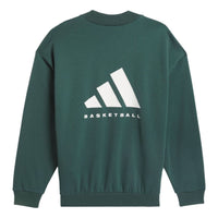 adidas Basketball Crew Sweatshirt 'Mineral Green' IM8421