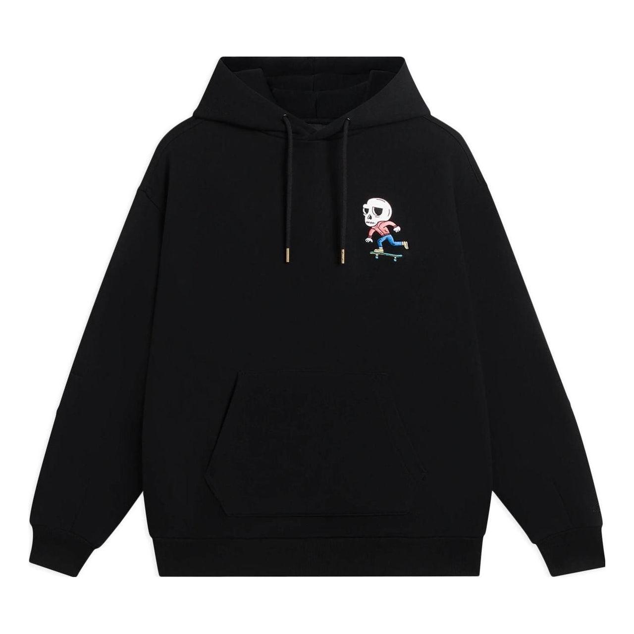 Li-Ning x Pablo Ientile Skull Graphic Hoodie 'Black' AWDS913-4