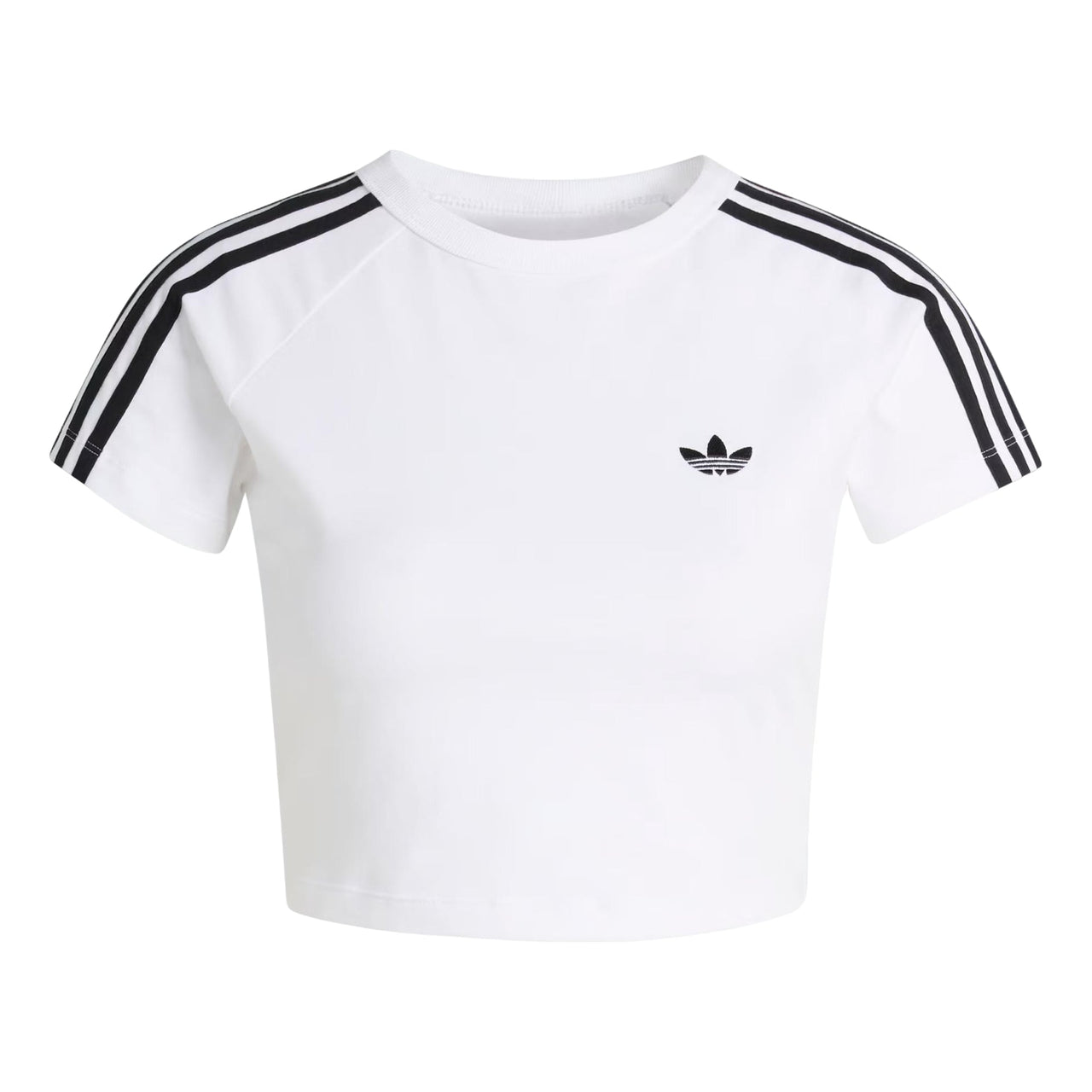 (WMNS) adidas SST Baby T-Shirt Asia Sizing 'Black White' KG3699