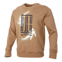adidas Wj Swt Logo Printing Sports Round Neck Pullover Yellow GP0920