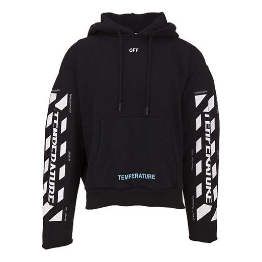 Off-White C/o Virgil Abloh Diag Temperature Cropped Men Black OMBB031S181920231001